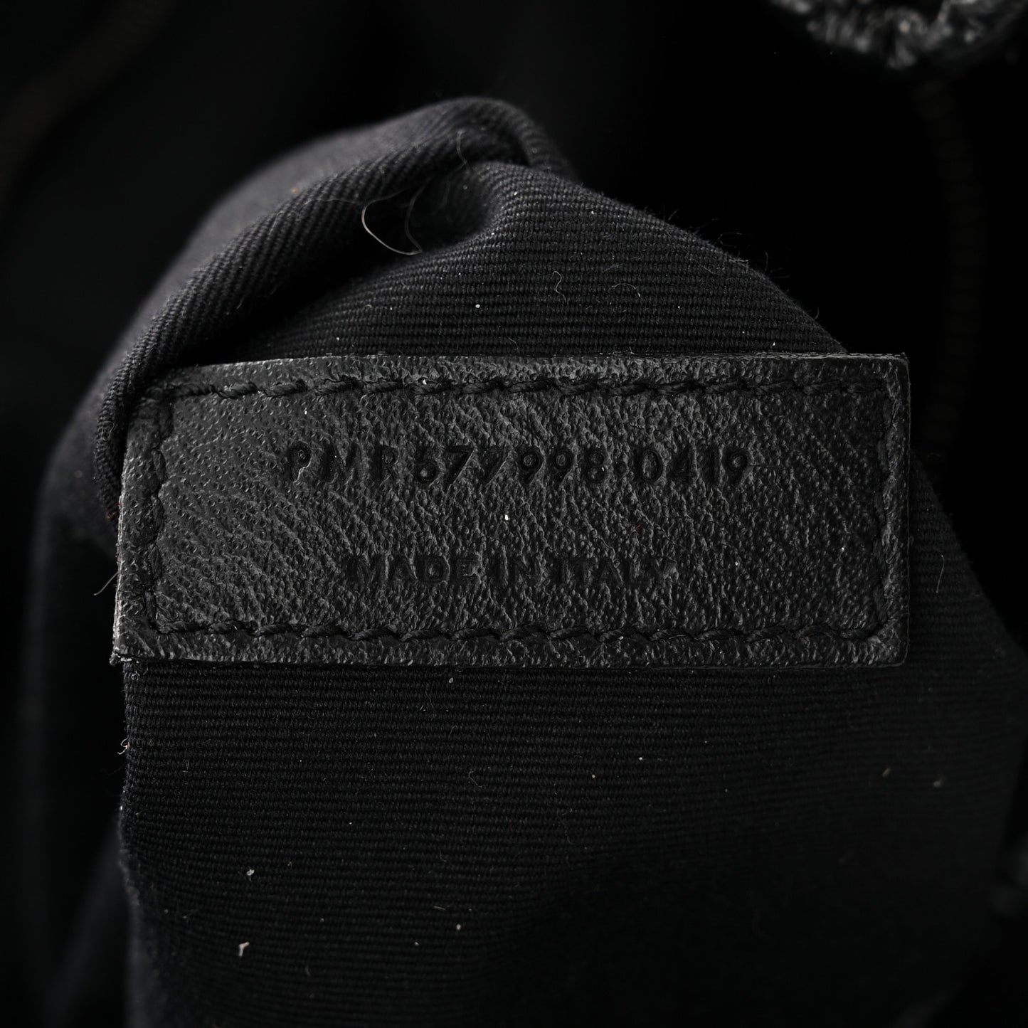 Crinkled Calfskin Matelasse Monogram Niki Shoulder Bag Black