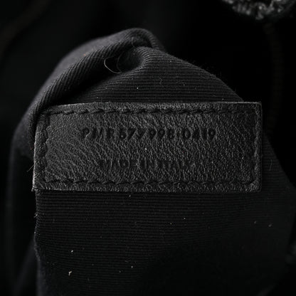 Saint Laurent Crinkled Calfskin Matelasse Monogram Niki Shoulder Bag Black 7 of 12