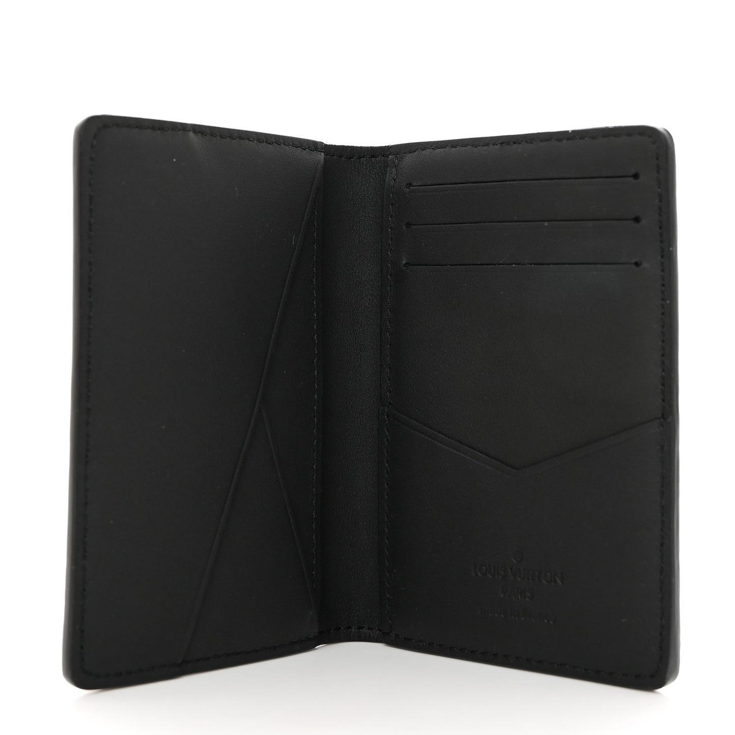 Calfskin Monogram Shadow Pocket Organizer Black