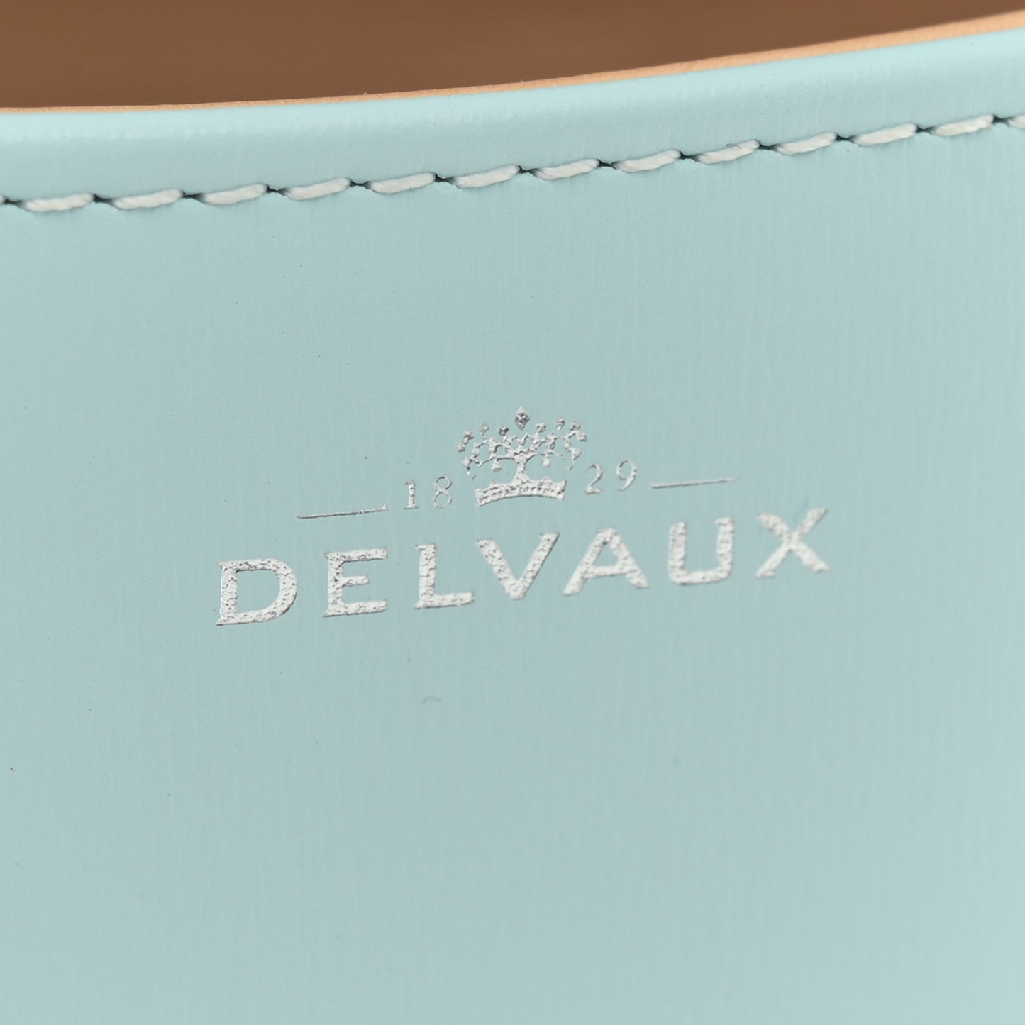 Box Calfskin Mini Brillant Satchel Light Blue
