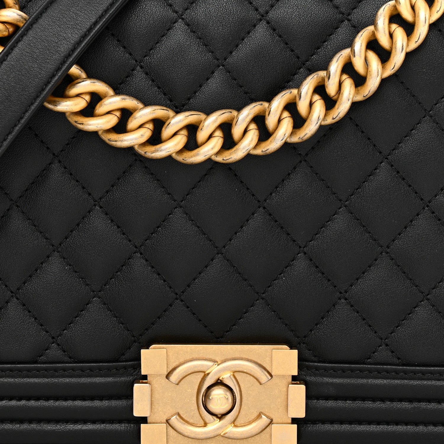 Chanel Calfskin Quilted New Medium Boy Flap Black 8 of 13