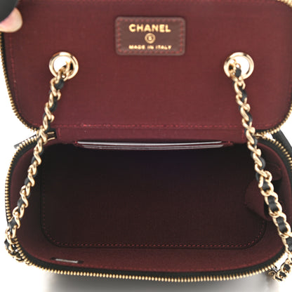 Chanel Lambskin Quilted Small Vanity Case With Chain Black 5 of 8