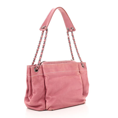 Chanel Lambskin Lax Accordion Hobo Pink 3 of 10