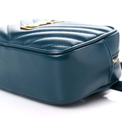 Saint Laurent Calfskin Matelasse Monogram Lou Belt Bag Blue 9 of 9