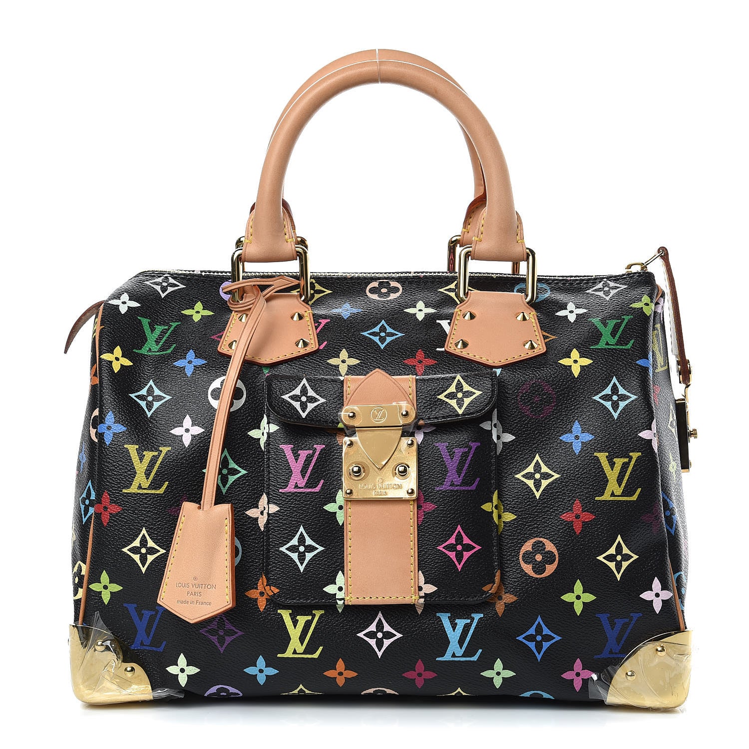 Louis Vuitton Monogram Multicolor Speedy 30 Black 1 of 8