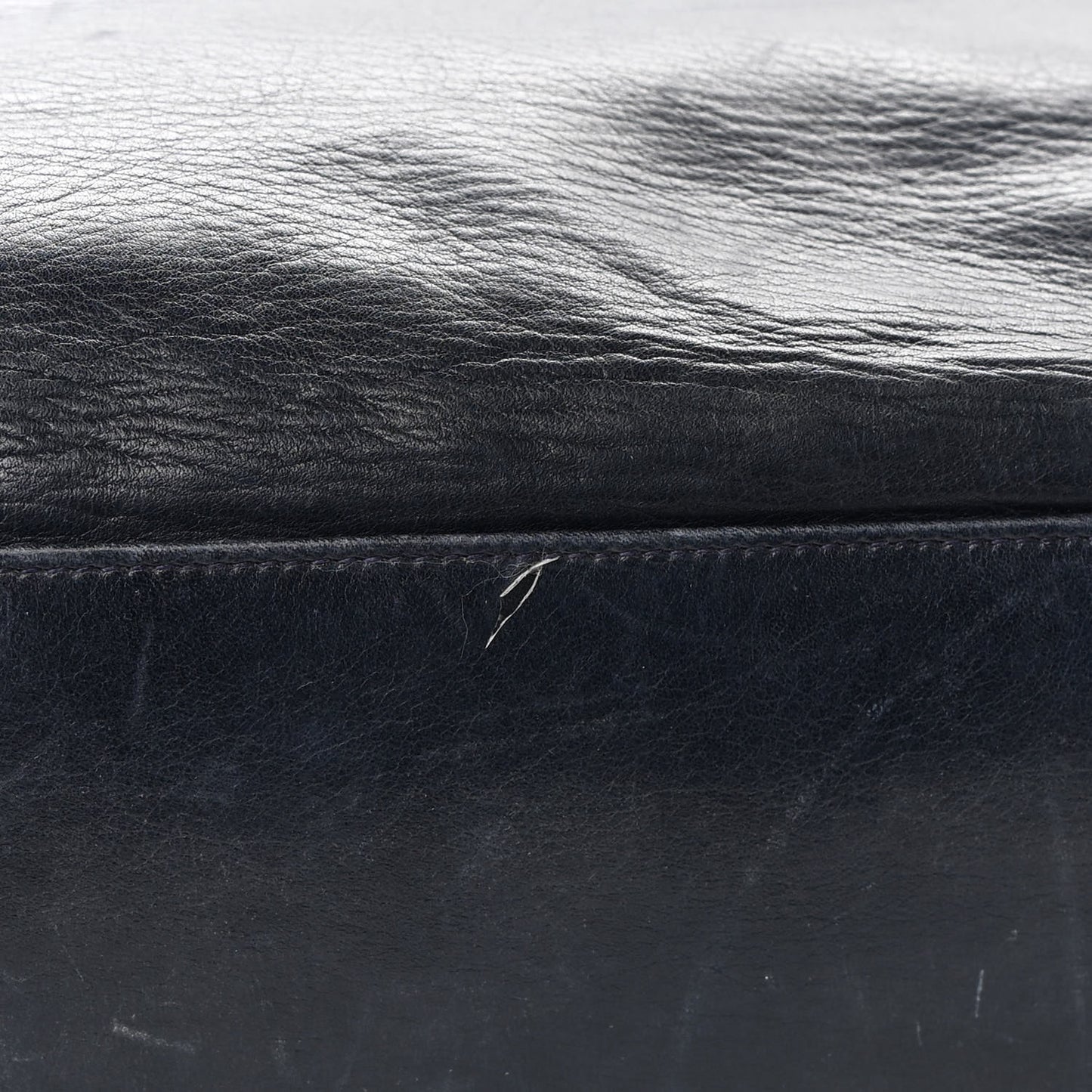 Lambskin Quilted Shoulder Bag Navy