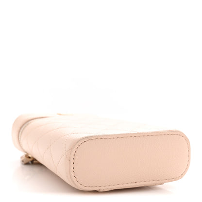 Chanel Caviar Quilted Phone Holder With Chain Light Pink 4 of 12