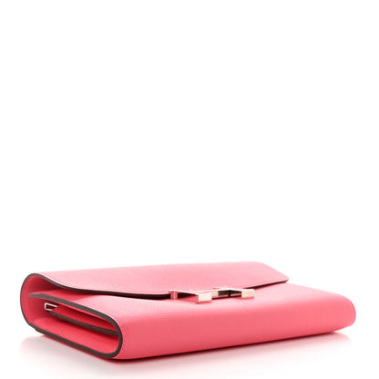 Hermes Evercolor Constance Long Wallet Rose Azalee 5 of 12