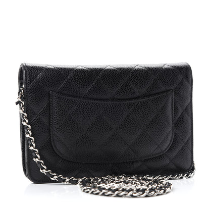 Chanel Caviar Quilted Wallet On Chain WOC Black 3 of 11
