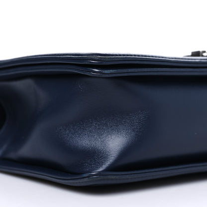 Chanel Lambskin Quilted New Medium Boy Flap Dark Navy Blue 9 of 14