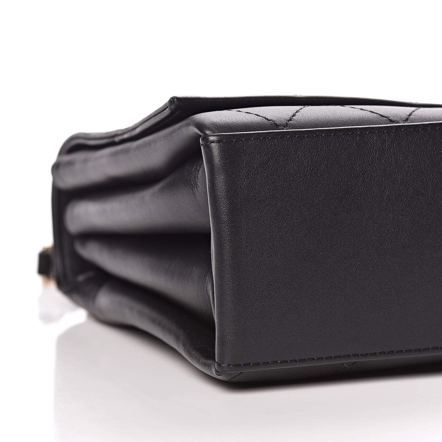 Chanel Calfskin Stitched Large Flap Black 14 of 18