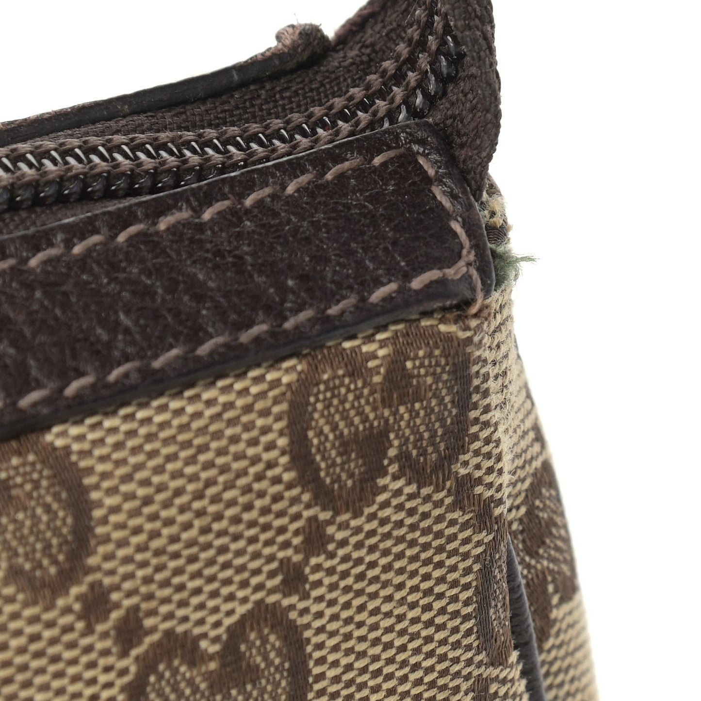 Monogram D Ring Cosmetic Case Brown
