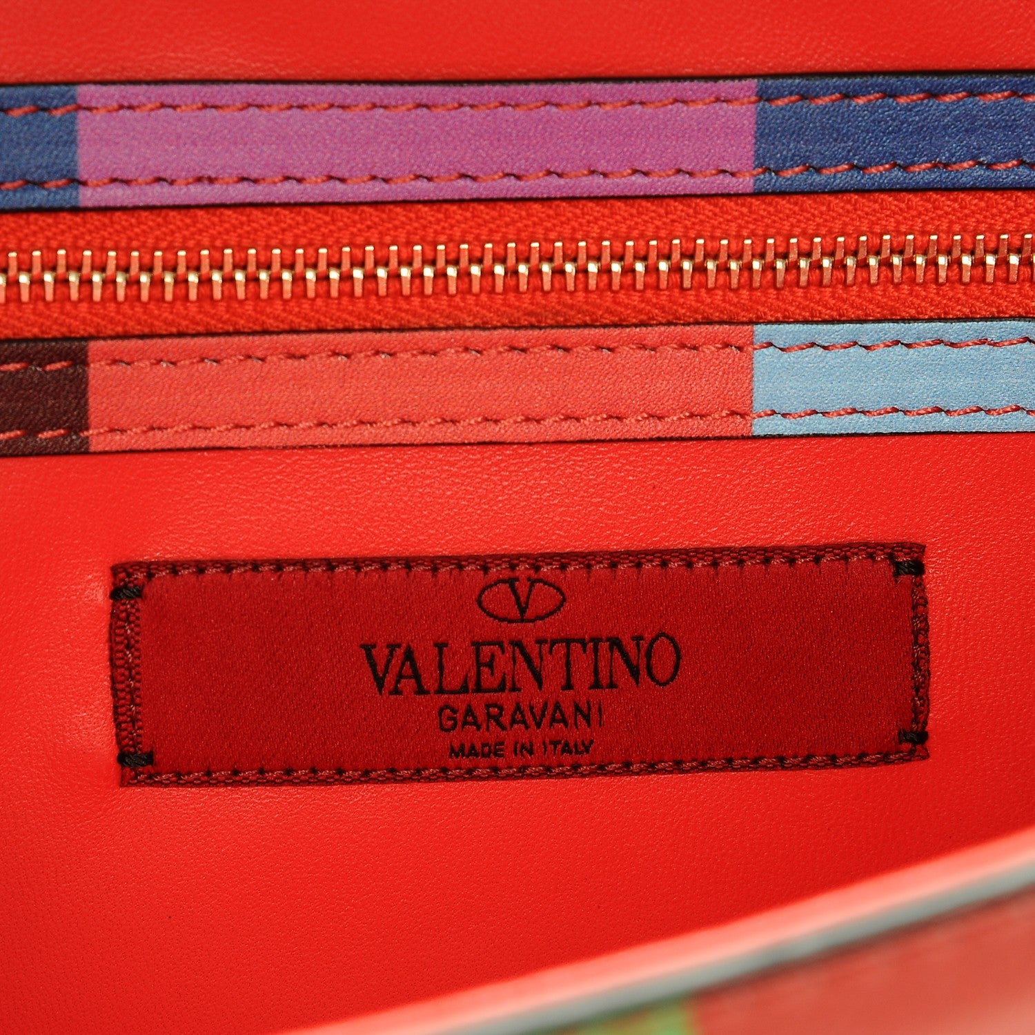 Valentino Garavani Vitello 1973 Medium Glam Lock Rockstud Flap Multicolor 7 of 7