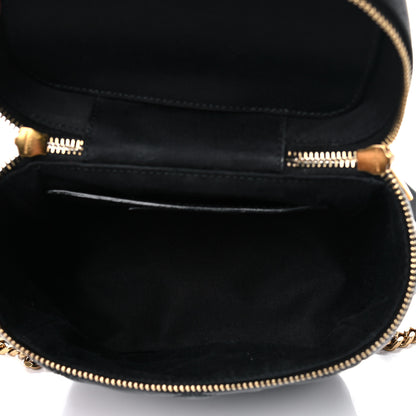 Saint Laurent Grain de Poudre Quilted 80's Vanity Bag Black 4 of 9