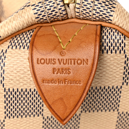 Louis Vuitton Damier Azur Speedy 30 6 of 10