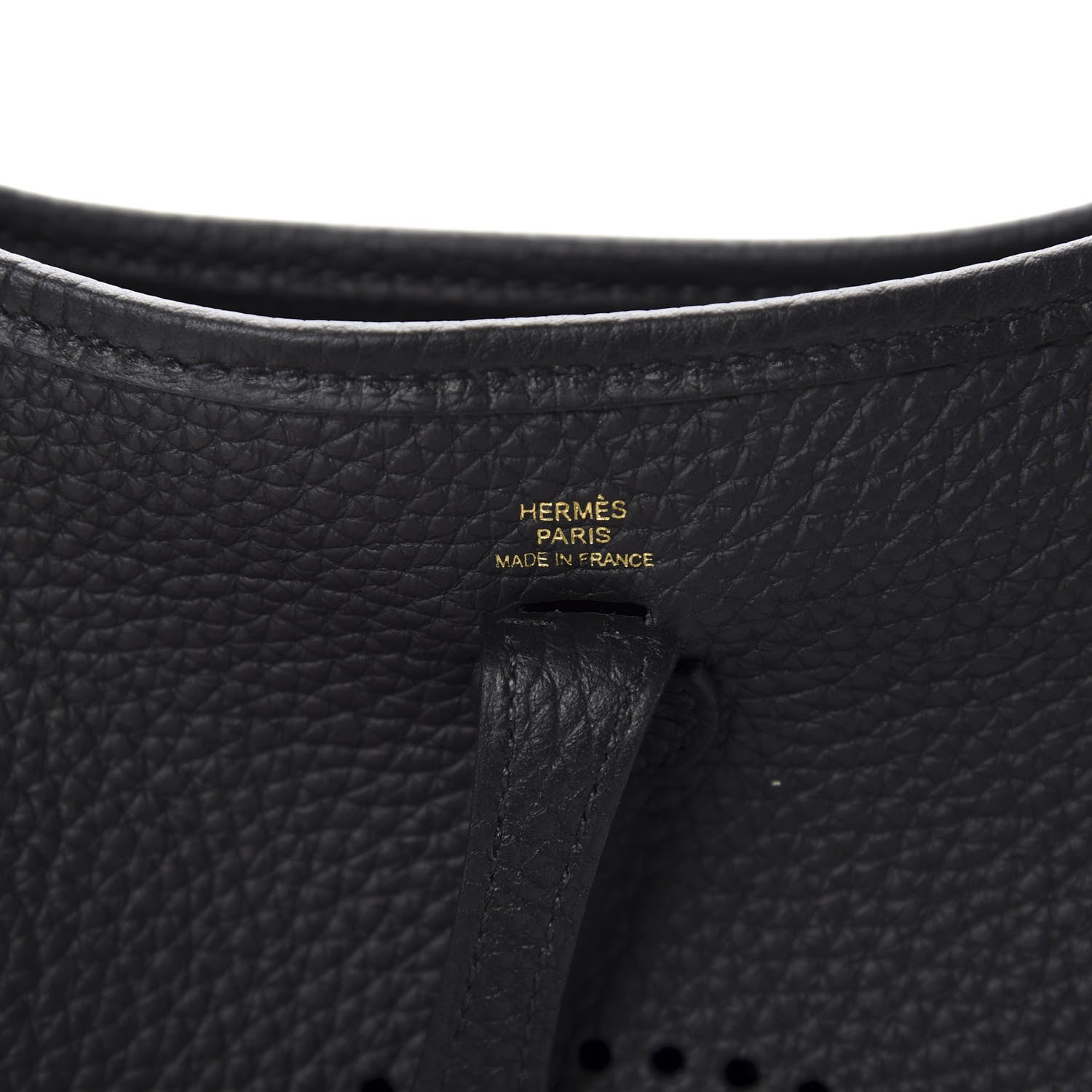 Hermes Taurillon Clemence Evelyne TPM Black 8 of 10