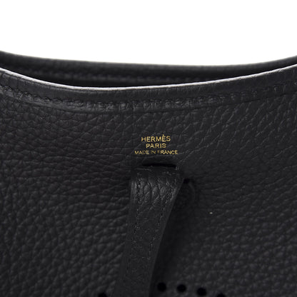 Hermes Taurillon Clemence Evelyne TPM Black 8 of 10