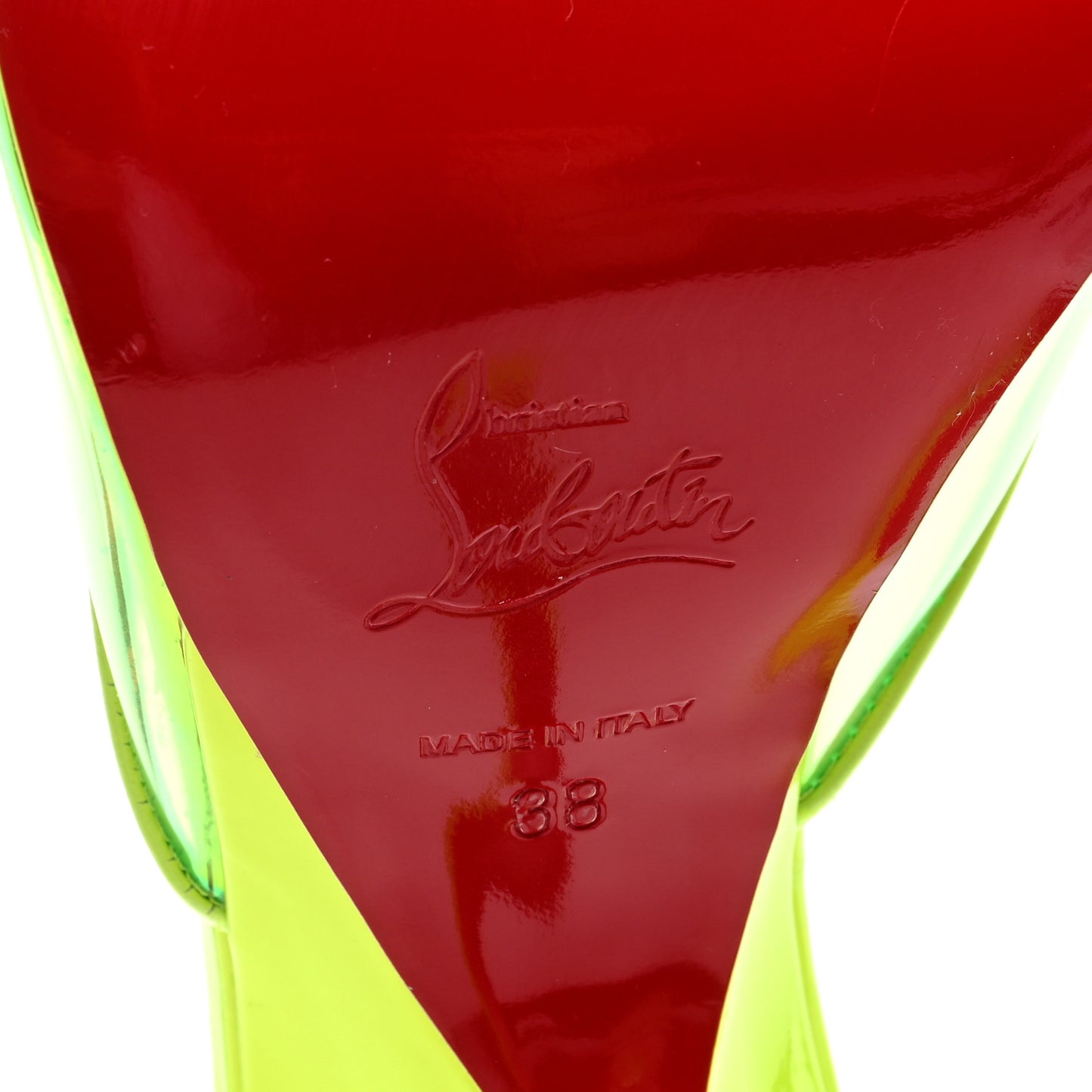 PVC Just Arch 100 Slide Sandals 38 Neon Yellow