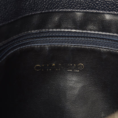 Chanel Caviar CC Shoulder Bag Navy Blue 7 of 11