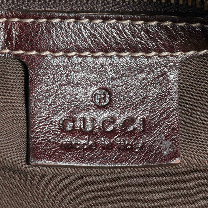 Gucci Leather Medium Britt Tote Dark Brown 6 of 7