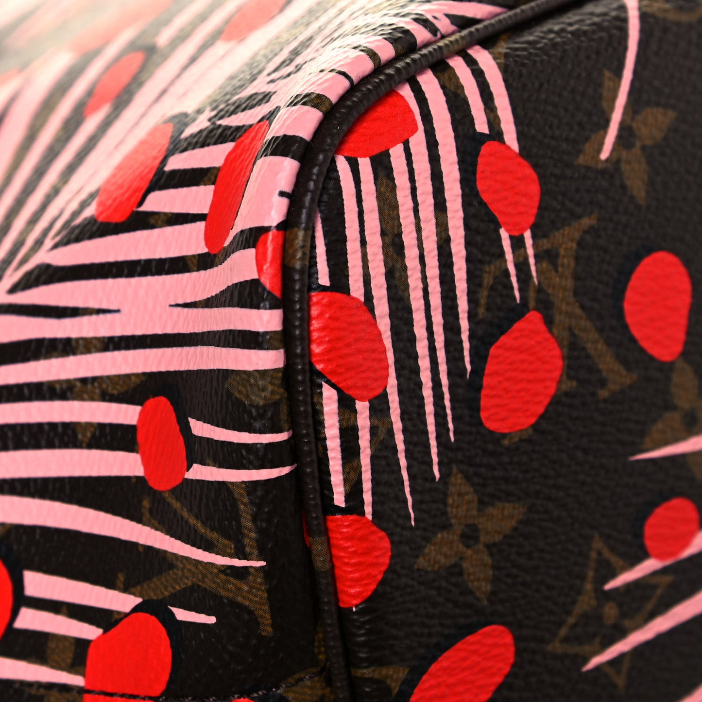 Monogram Jungle Dots Neo Neverfull MM Sugar Pink Poppy