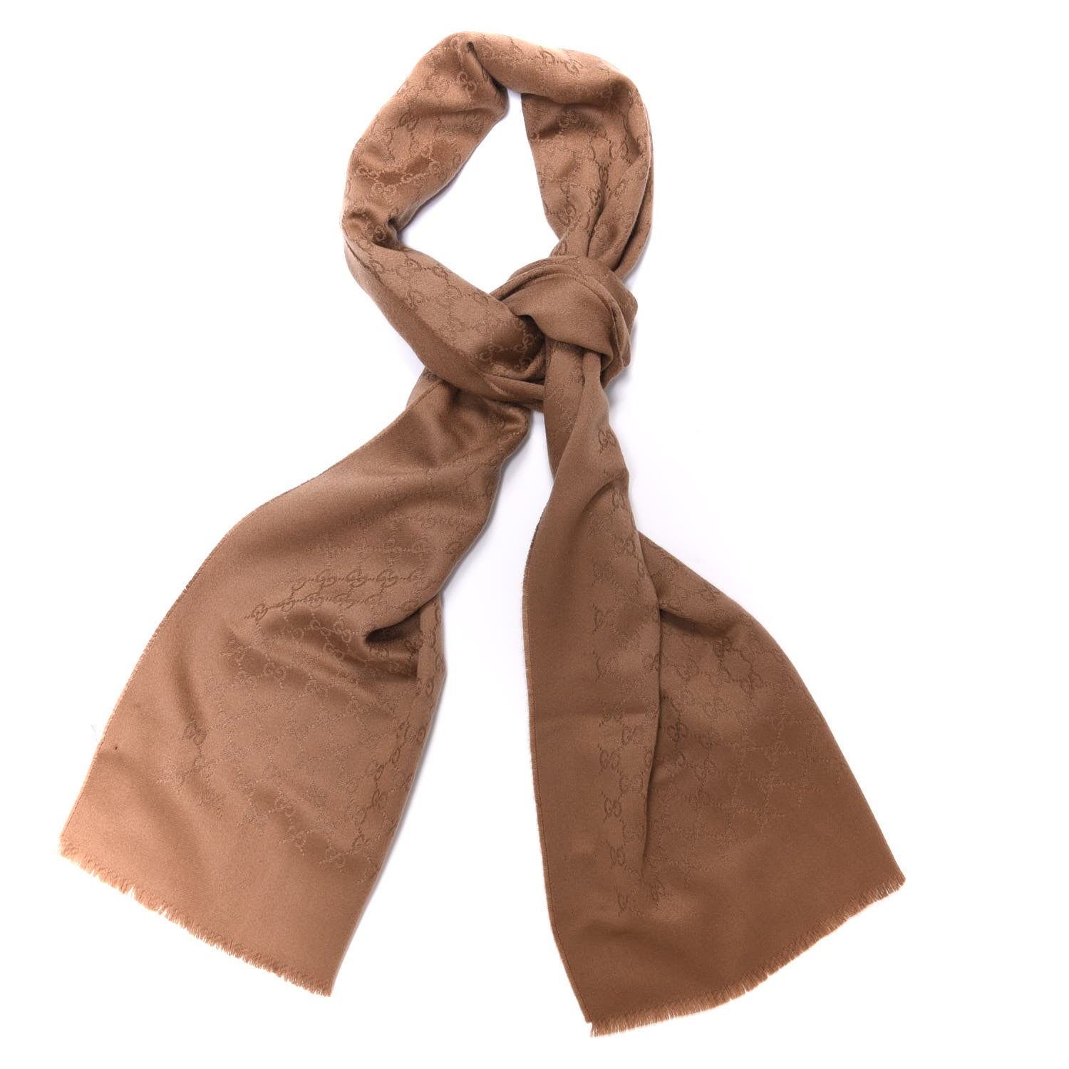 Gucci Cashmere GG Monogram Gem Lux Scarf Rope 1 of 4
