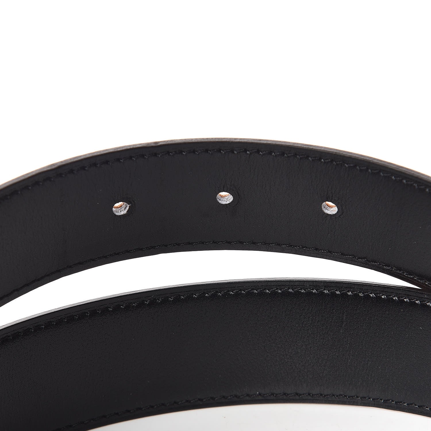 Hermes Box Togo 32mm H Belt 85 Black Gold 5 of 7