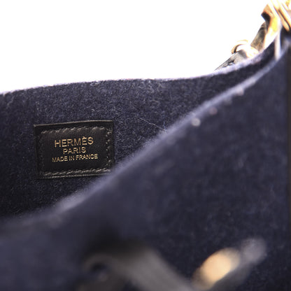 Hermes Feutre Swift Evelyne TPM Bleu Nuit Black 6 of 11