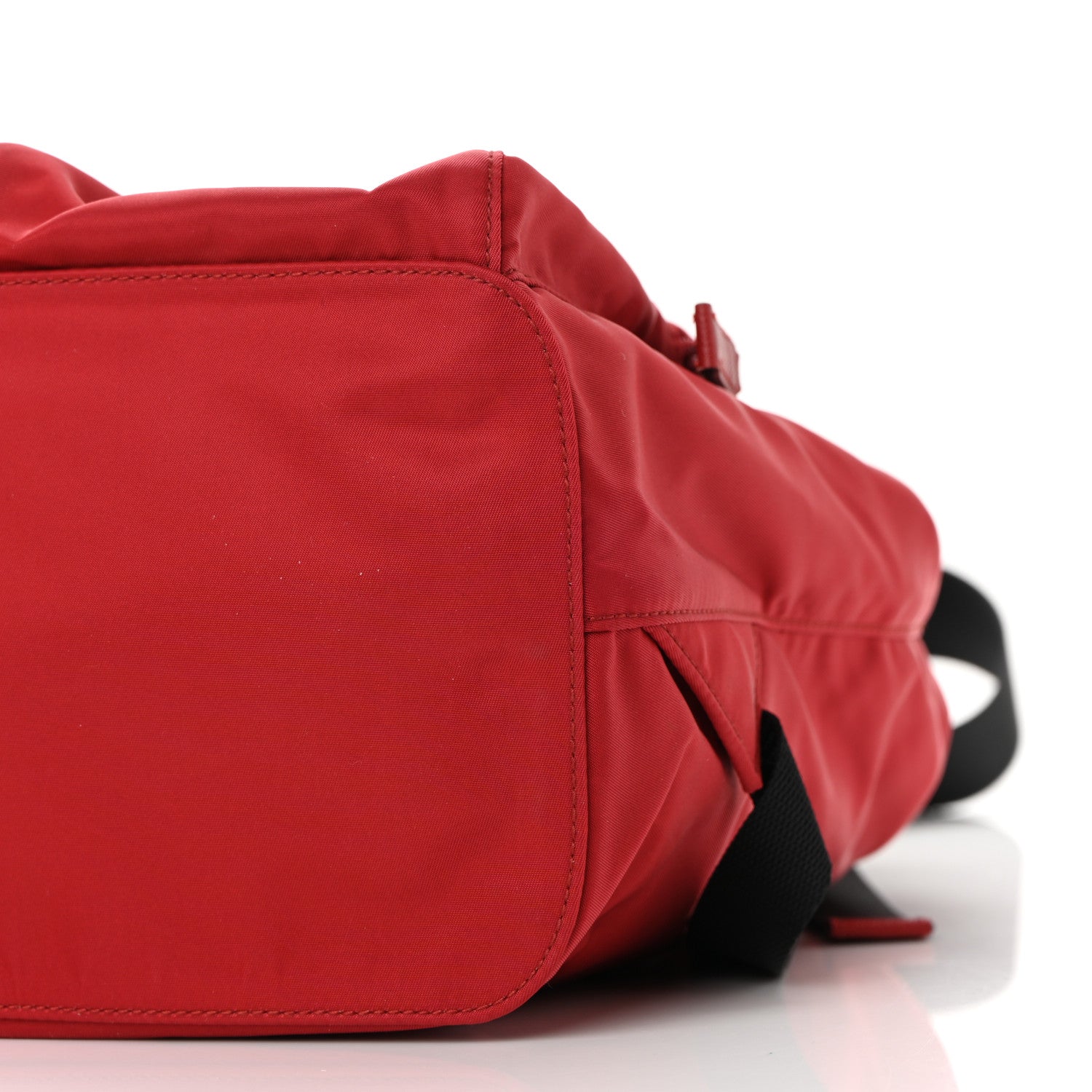 Prada Tessuto Nylon Saffiano Vela Medium Backpack Fuoco 8 of 8