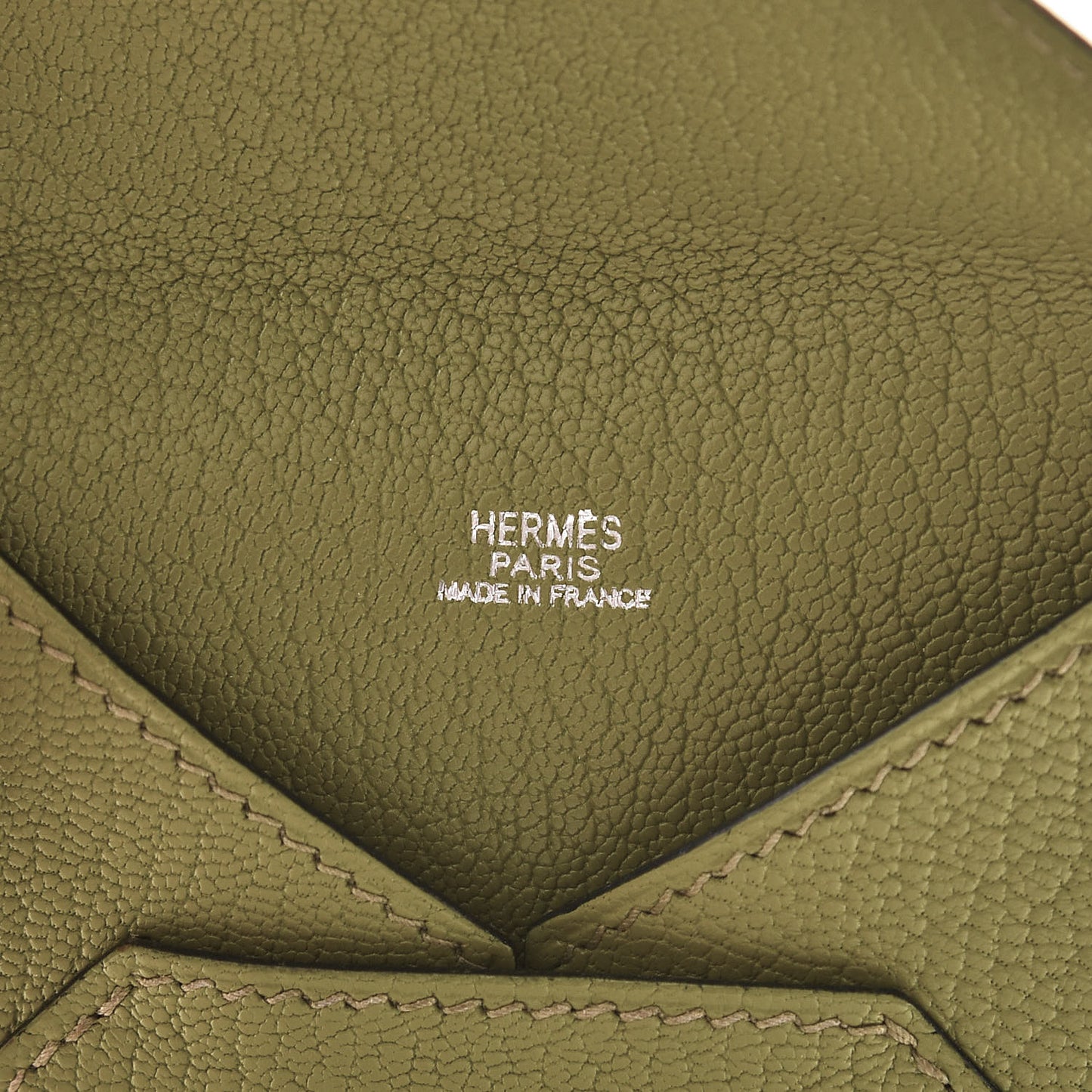 Chevre Mysore Envelope Wallet Vert Anis