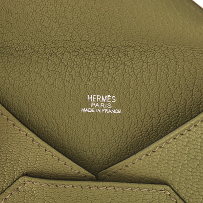 Hermes Chevre Mysore Envelope Wallet Vert Anis 6 of 8