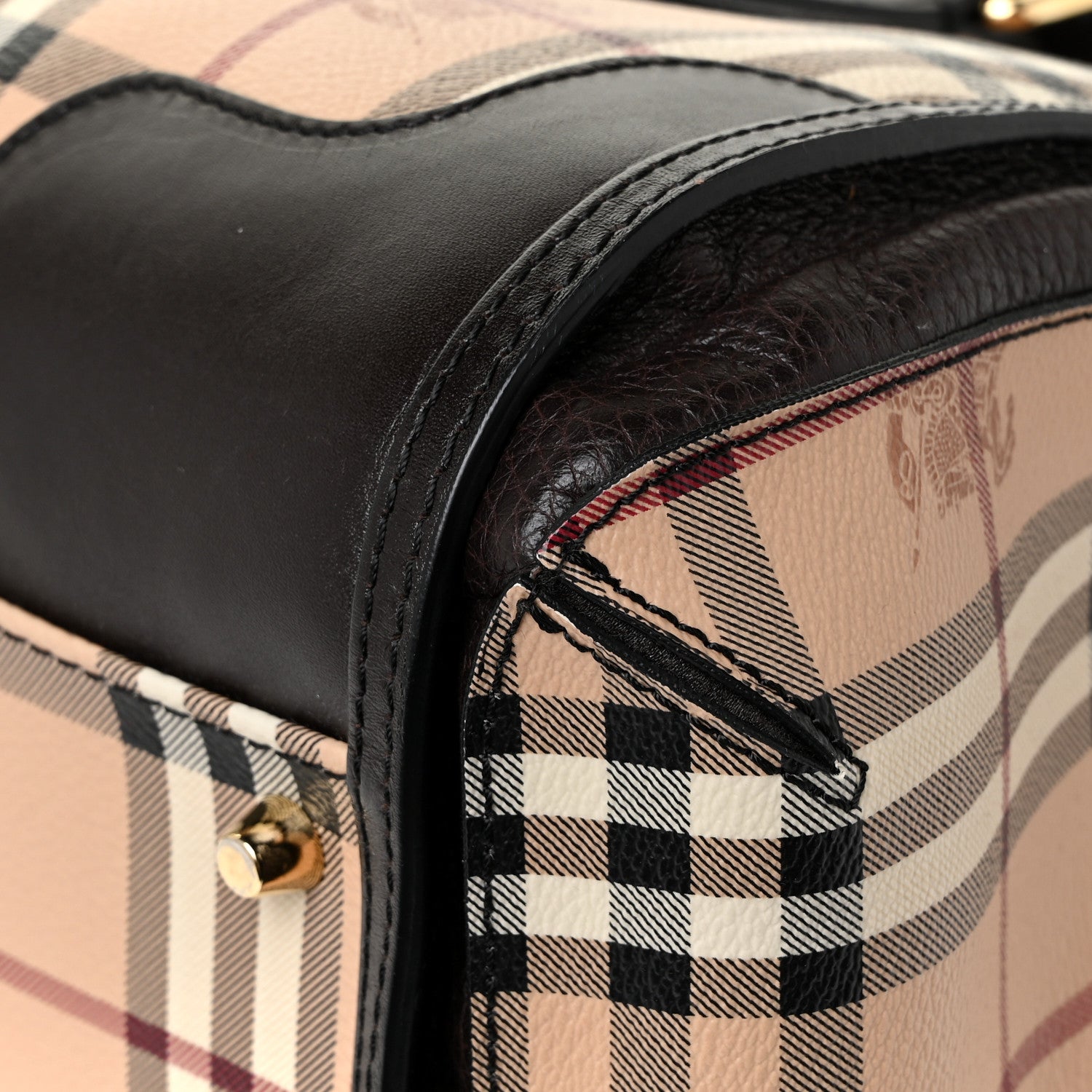 Burberry Haymarket Check Small Gladstone Chocolate 12 of 16