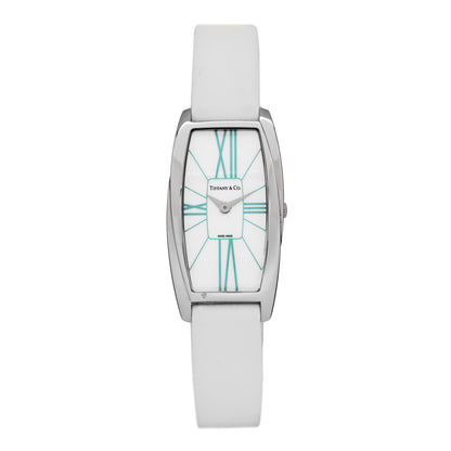 Tiffany Stainless Steel Satin 22mm Gemea Quartz Watch White 1 of 5