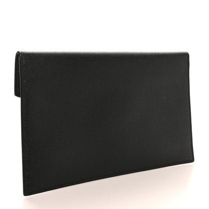 Saint Laurent Grain De Poudre Uptown Pouch Black 4 of 16