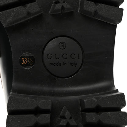 Gucci Cordovan Lux Womens Harald Horsebit 25mm Platform Loafers 38.5 Black 8 of 9