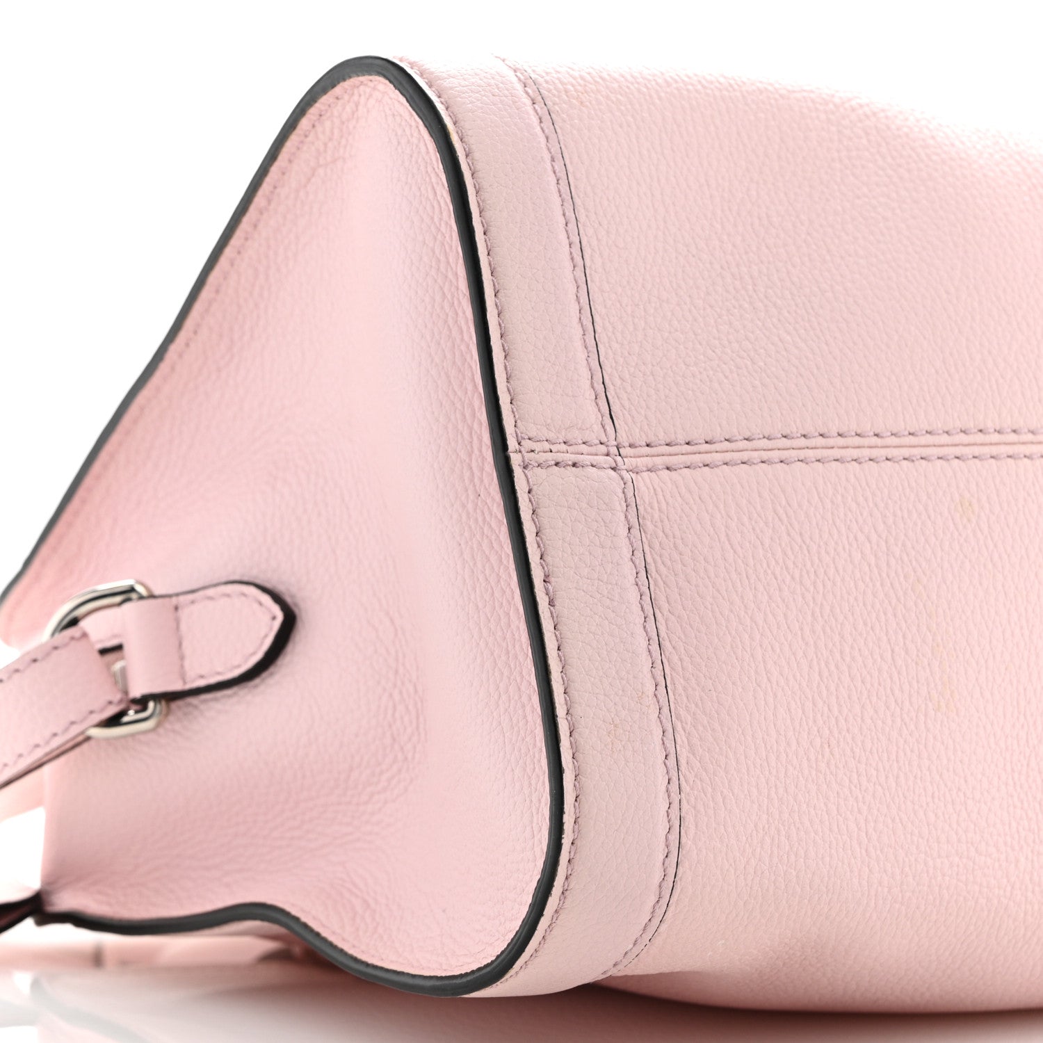 Alexander McQueen Calfskin Small Skull Padlock Zip Around Tote Baby Pink 9 of 14