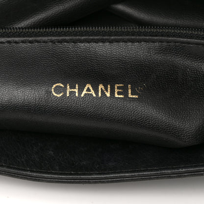 Chanel Lambskin CC Tote Black 6 of 15