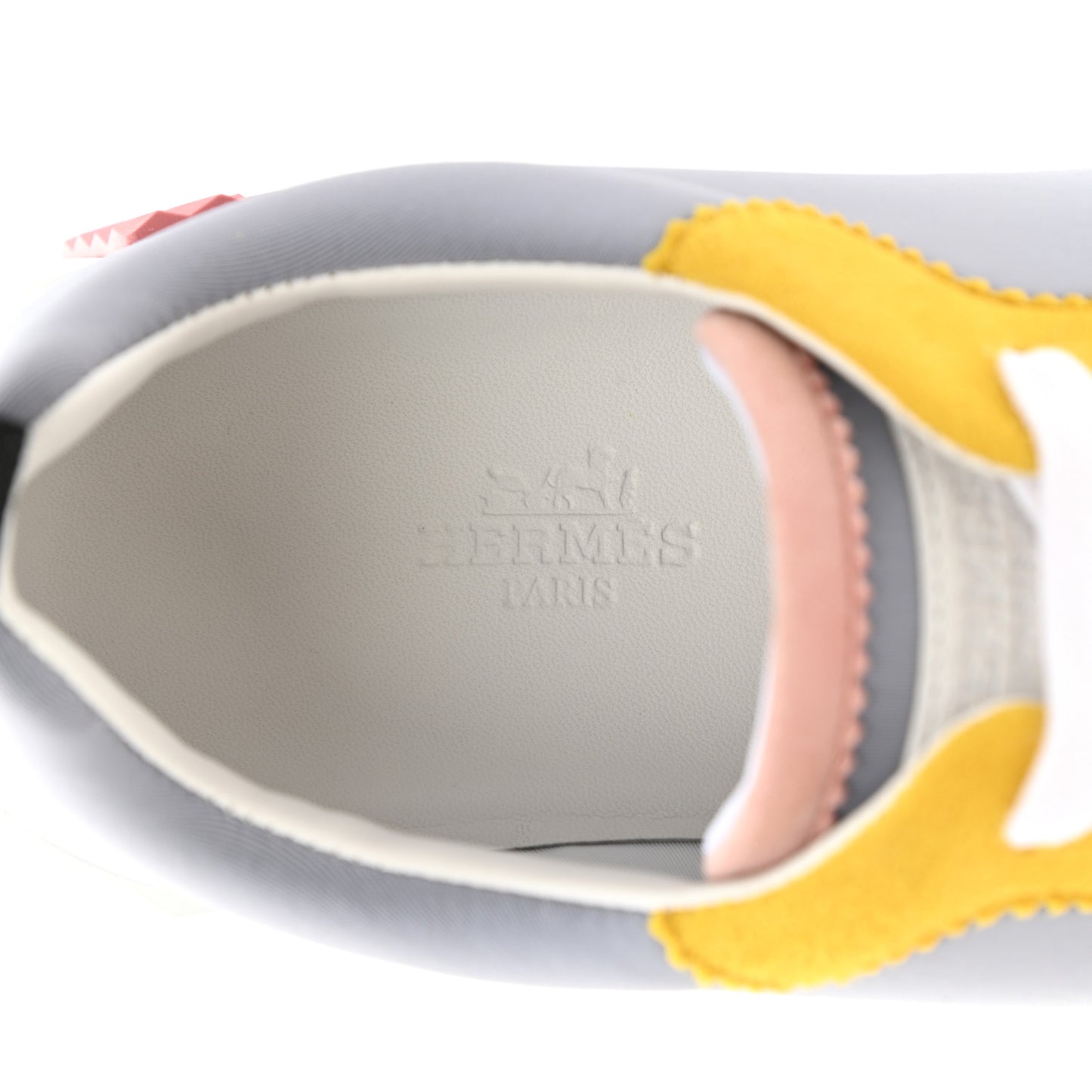Technical Canvas Suede Goatskin Bouncing Sneakers 36.5 Gris Multicolor