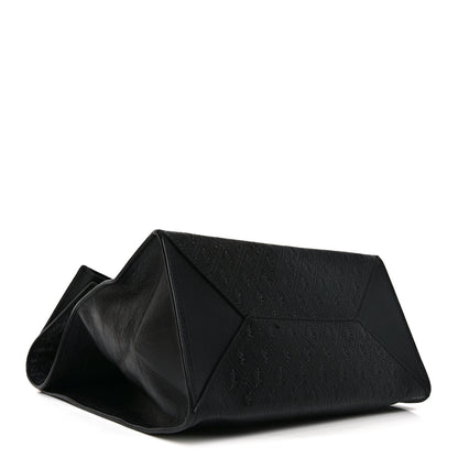 Saint Laurent Calfskin Monogram Deli Paper Bag Vintage Black 8 of 10