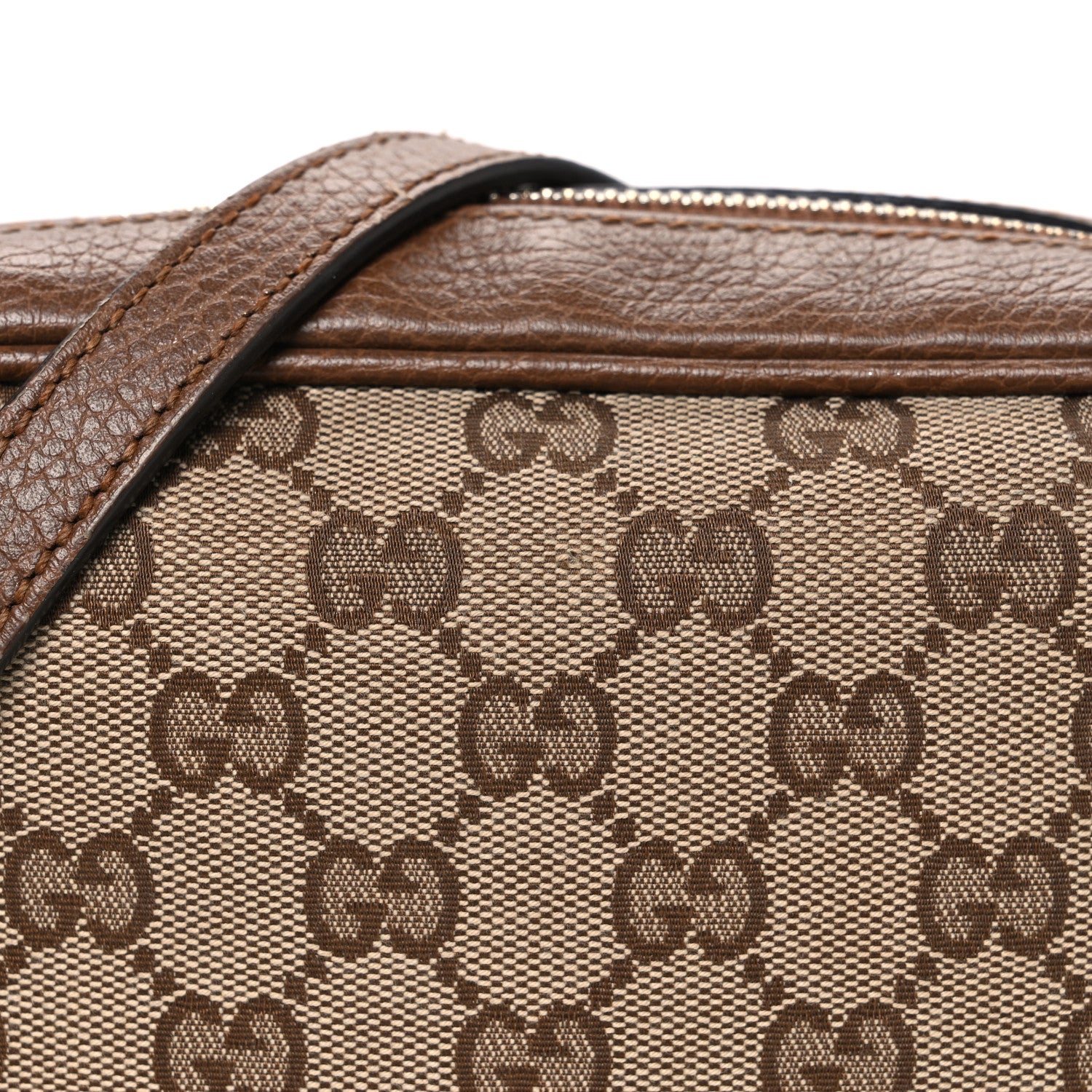Gucci Monogram Mini Bree Messenger Bag Beige Tabacco 8 of 11
