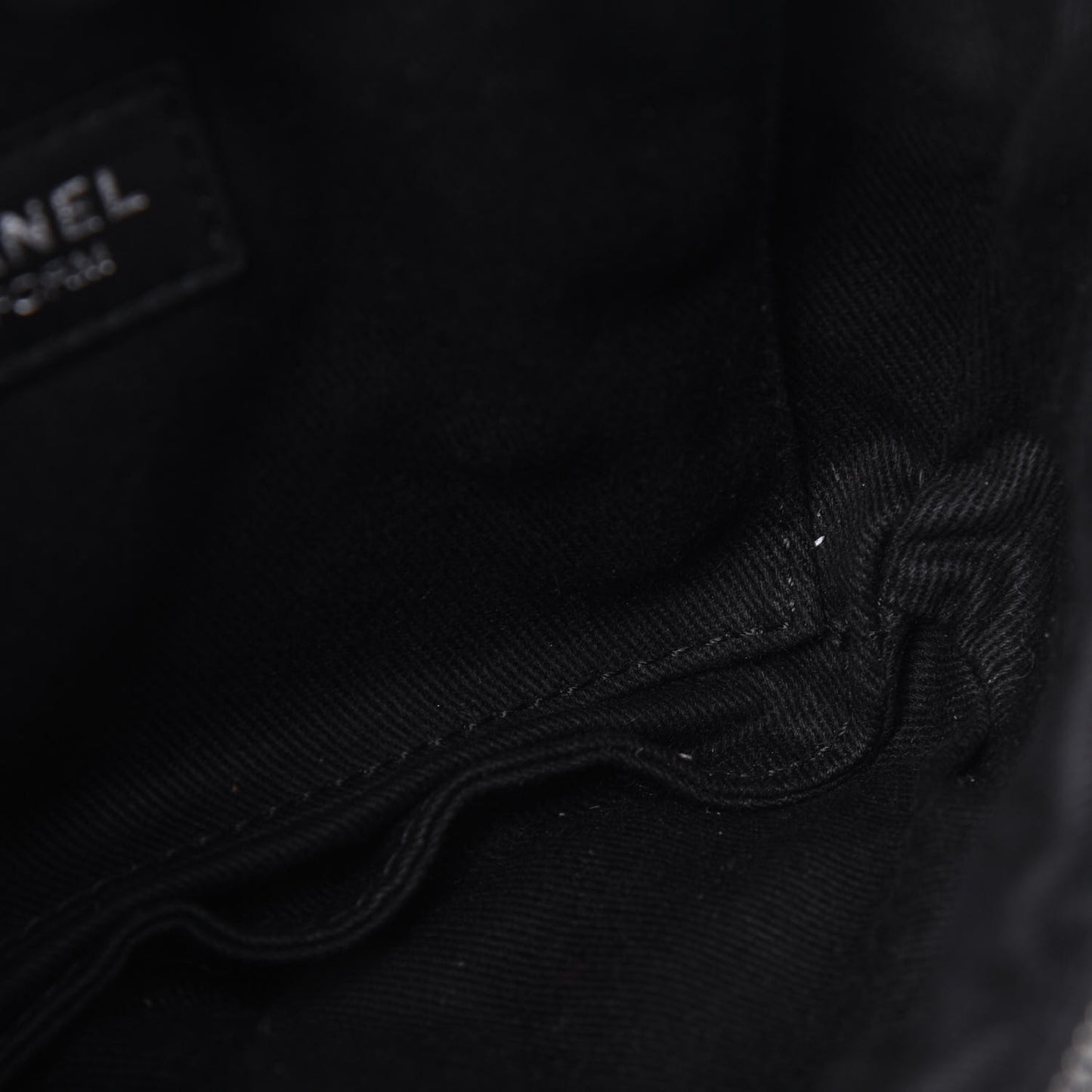Grained Calfskin Quilted Waist Belt Bag Black