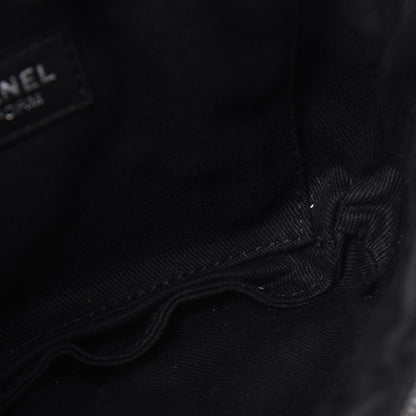 Chanel Grained Calfskin Quilted Waist Belt Bag Black 9 of 14