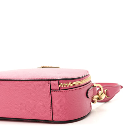 Prada Saffiano Lux Odette Crossbody Magenta 10 of 10
