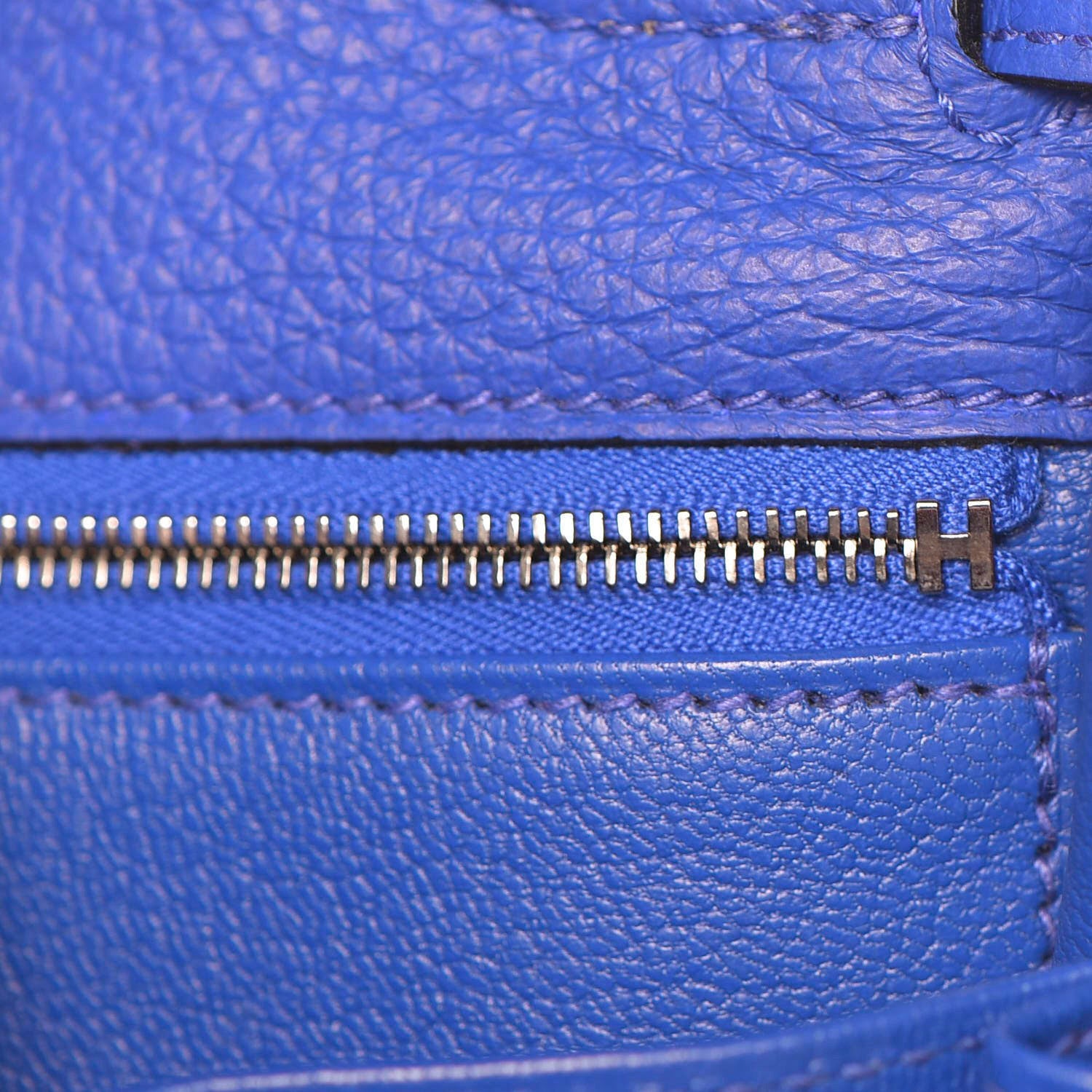 Hermes Taurillon Clemence Kelly Retourne 32 Bleu Electrique 30 of 42