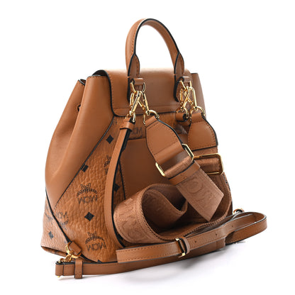 MCM Visetos Small Essential Backpack Cognac 3 of 10