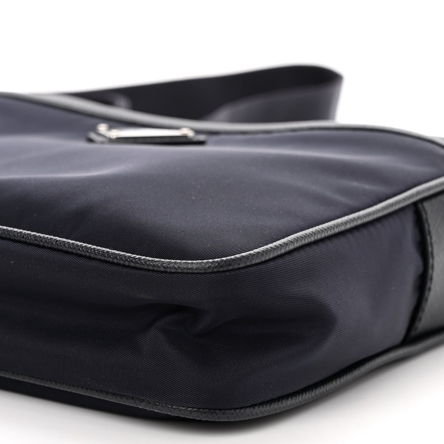 Tessuto Nylon Saffiano Messenger Bag Blue