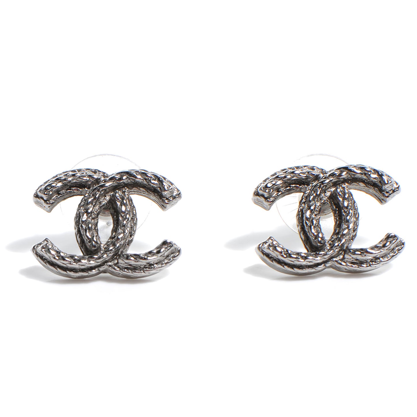 CC Logo Earrings Silver