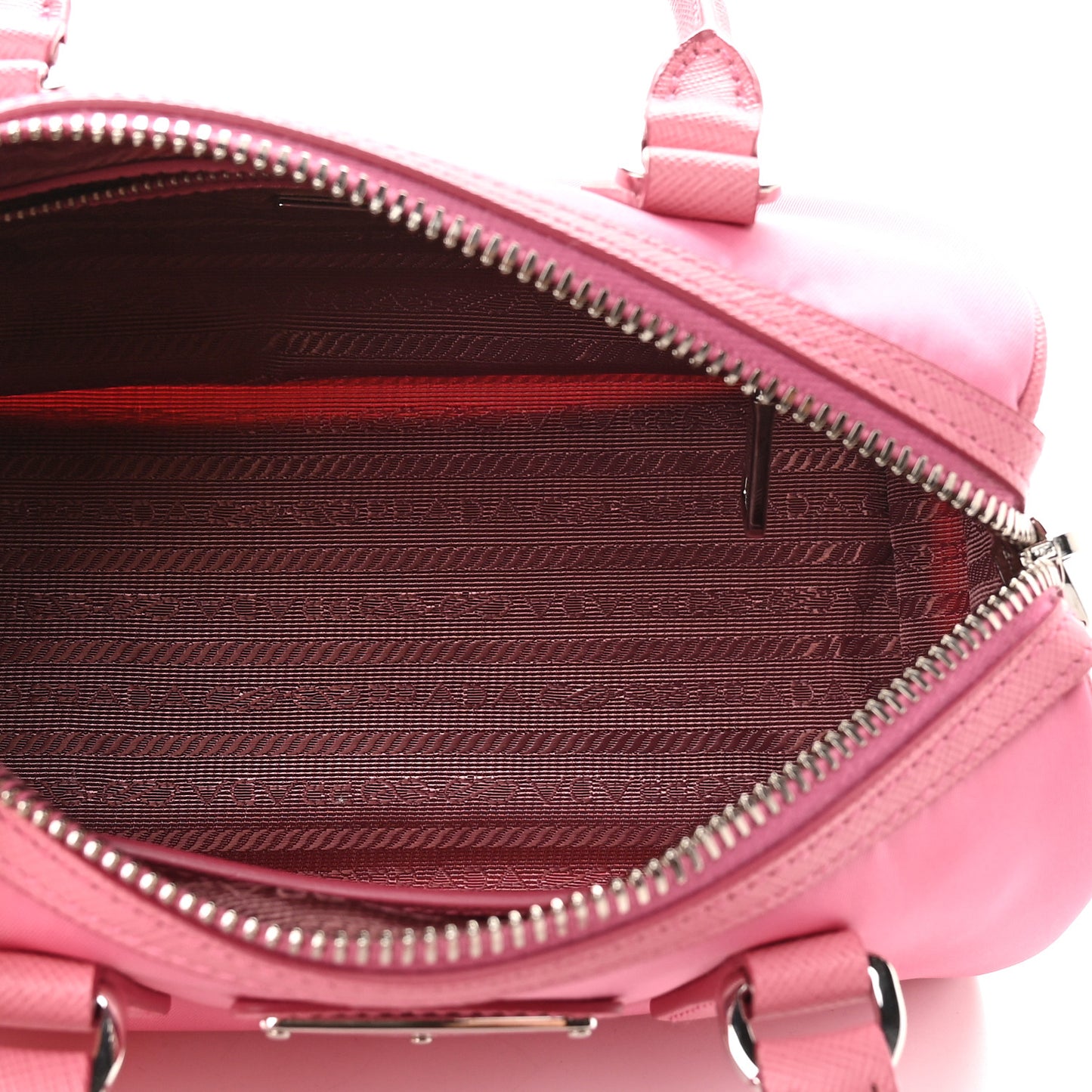 Tessuto Nylon Saffiano Re-Edition 2005 Top Handle Crossbody Bag Rosa