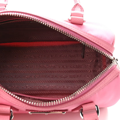 Prada Tessuto Nylon Saffiano Re-Edition 2005 Top Handle Crossbody Bag Rosa 5 of 9