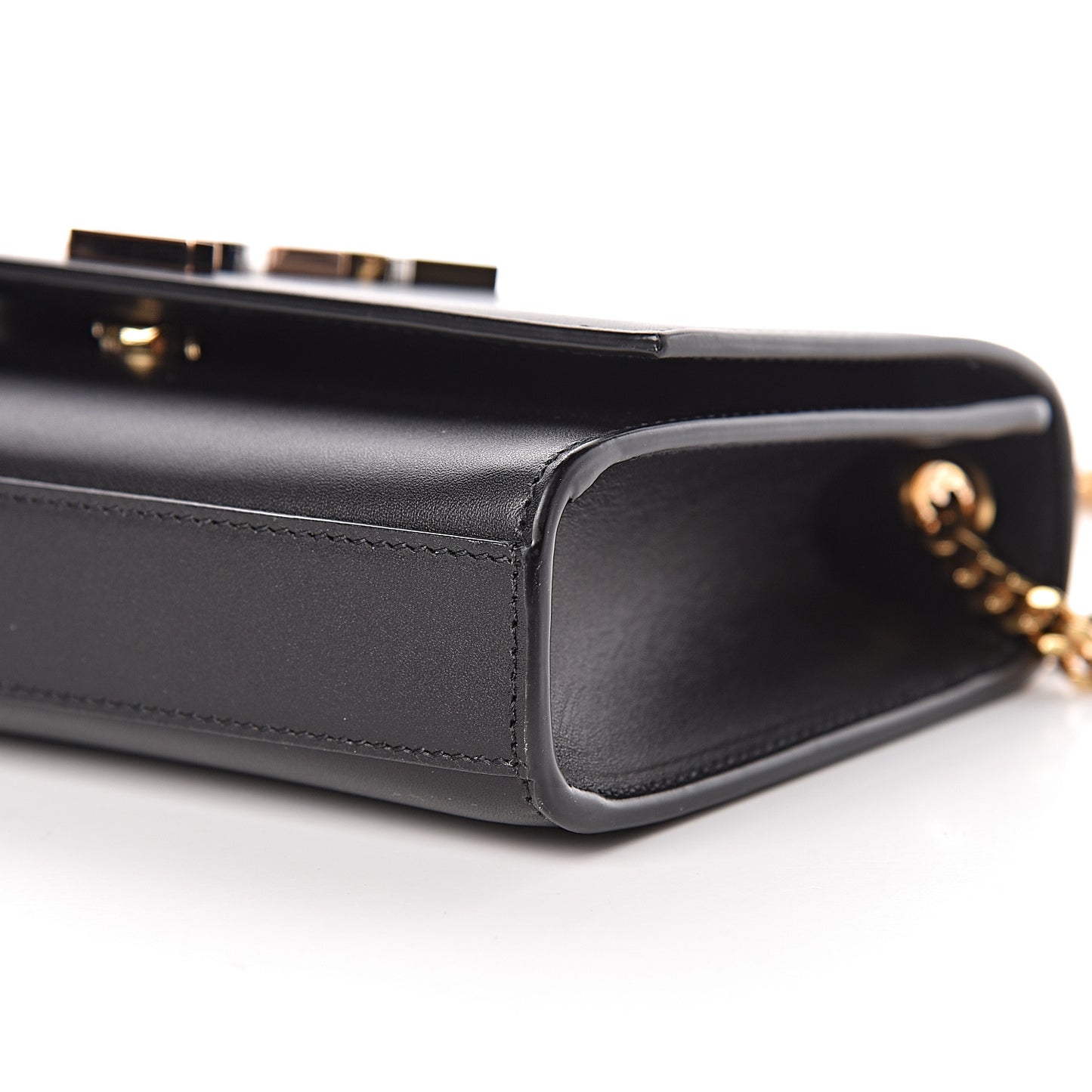 Calfskin Small Monogram Kate Satchel Black